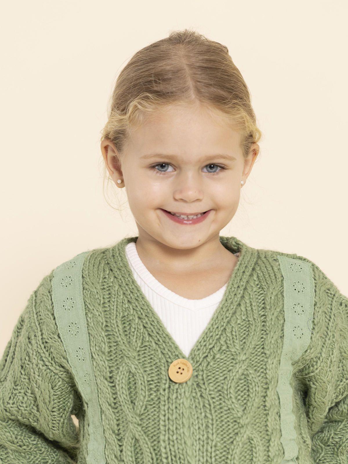 Chaleco Elena Niña Verde-3