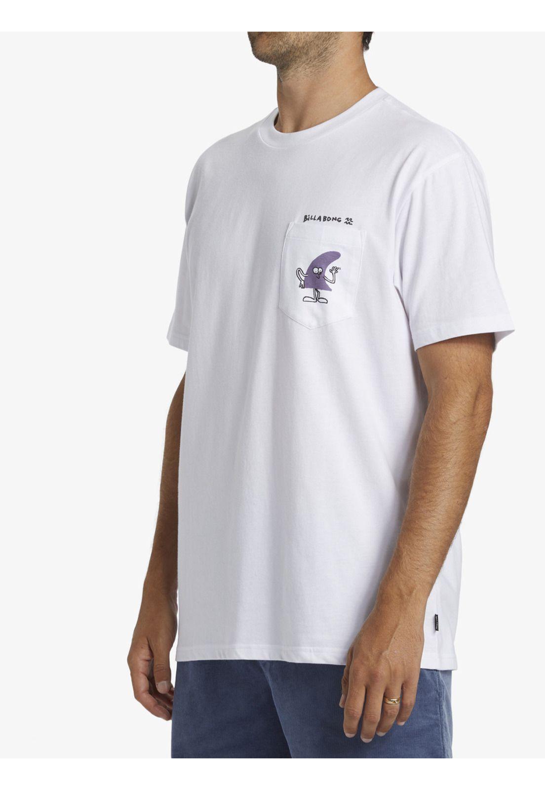 Polera Hombre Funghi Pocket Blanca-5