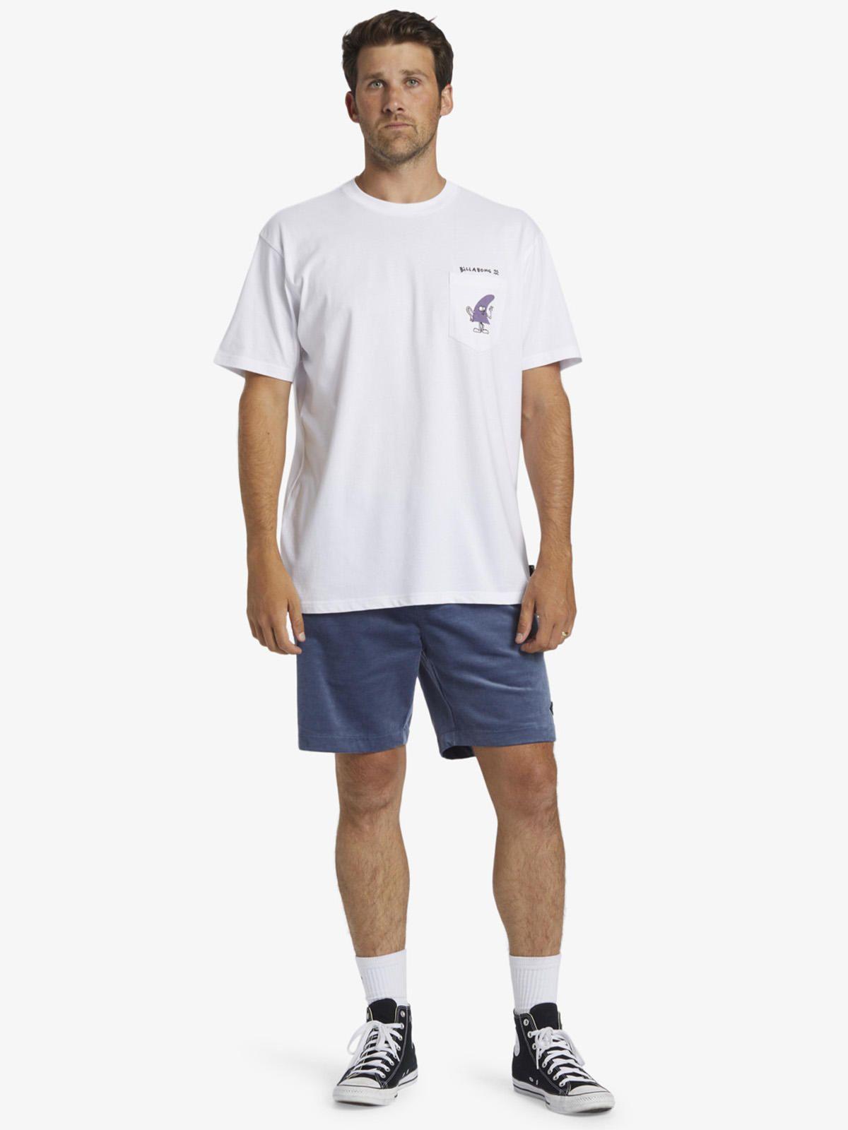 Polera Hombre Funghi Pocket Blanca-3