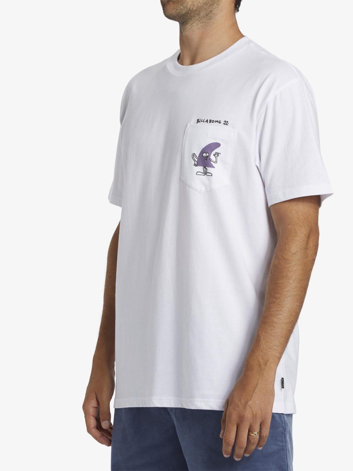 Polera Hombre Funghi Pocket Blanca-5