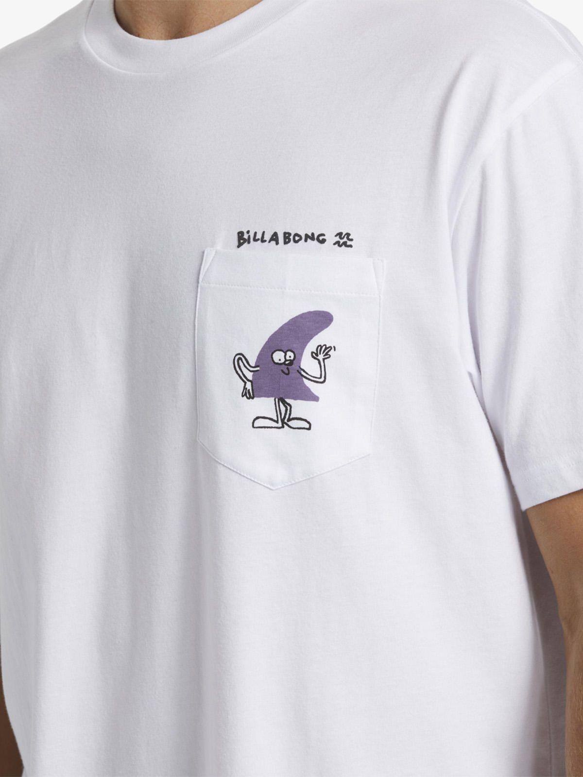 Polera Hombre Funghi Pocket Blanca-6