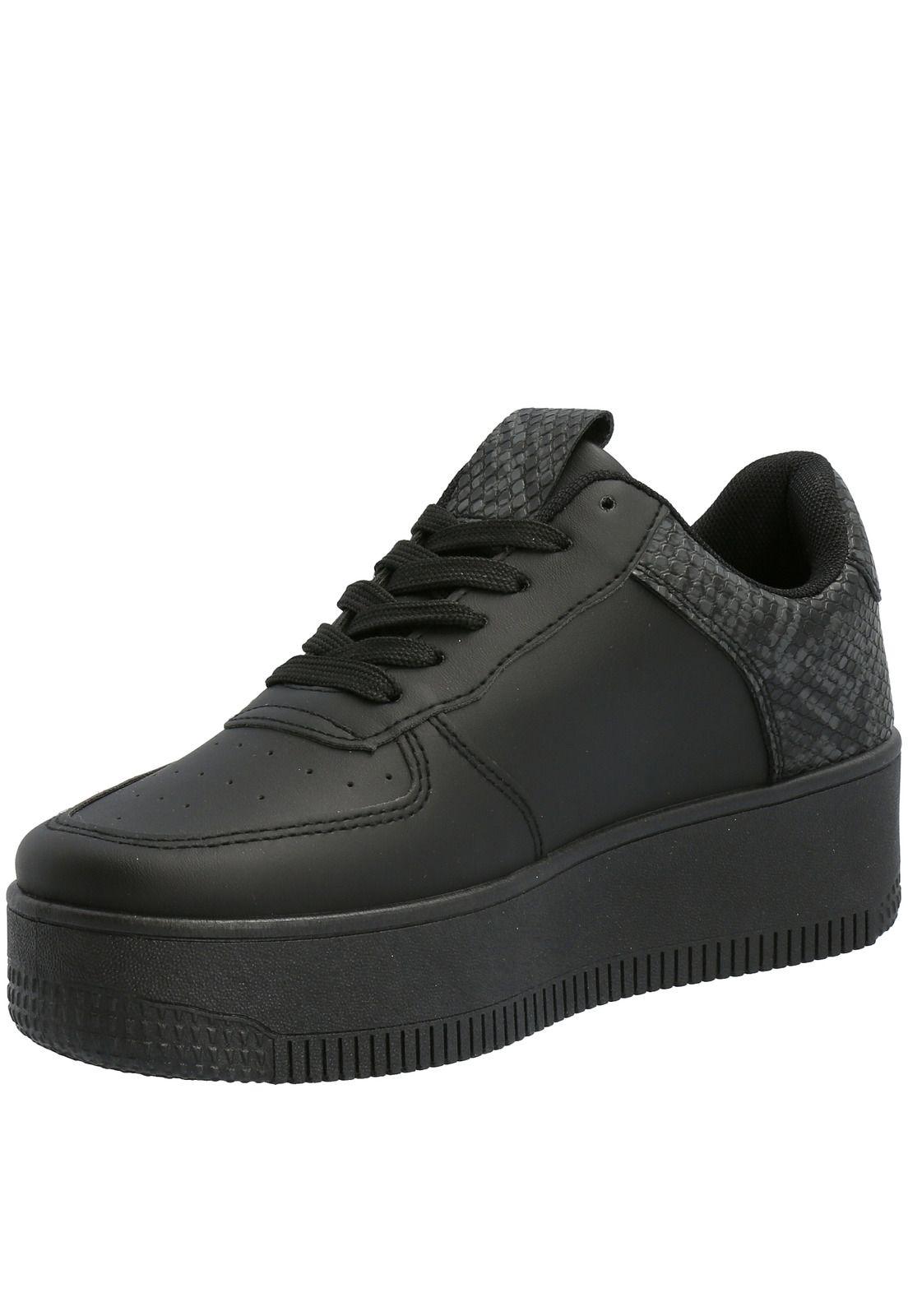 Zapatilla Mujer Roger Negro-0