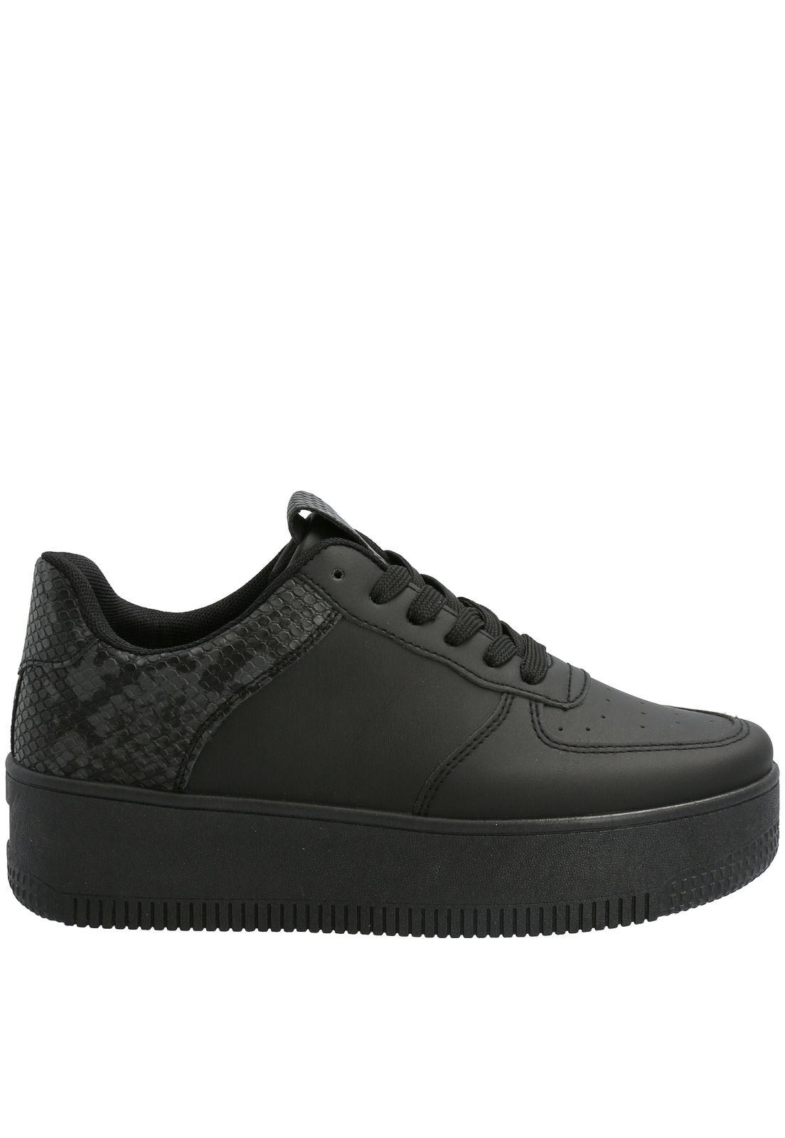Zapatilla Mujer Roger Negro-4