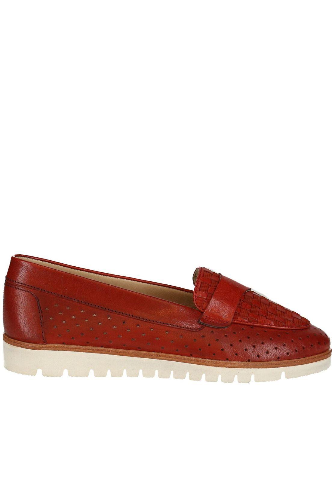 Zapato Cuero Imperia Rojo-1