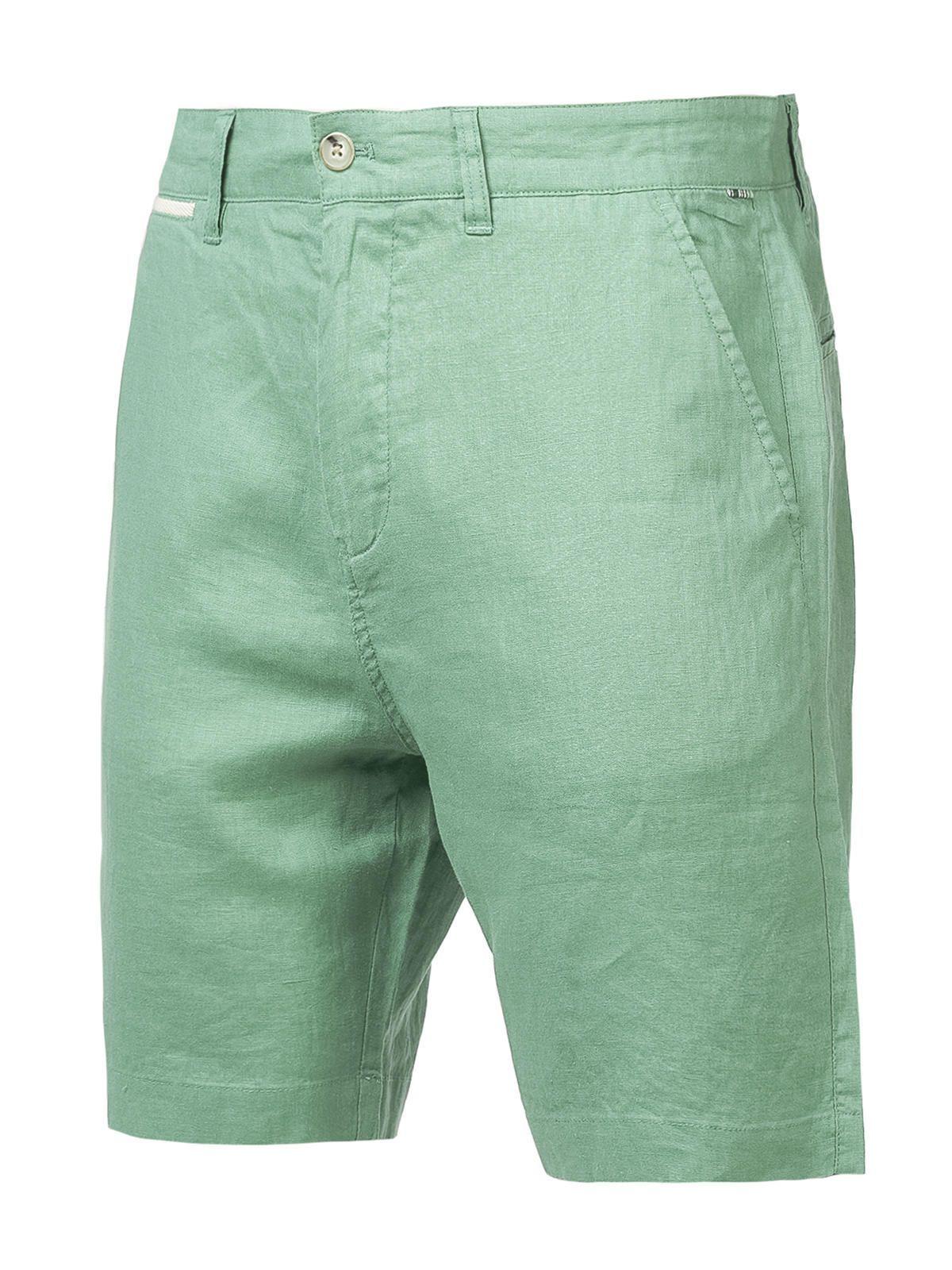 Short Lino Orgánico Linen Verde Hombre-0