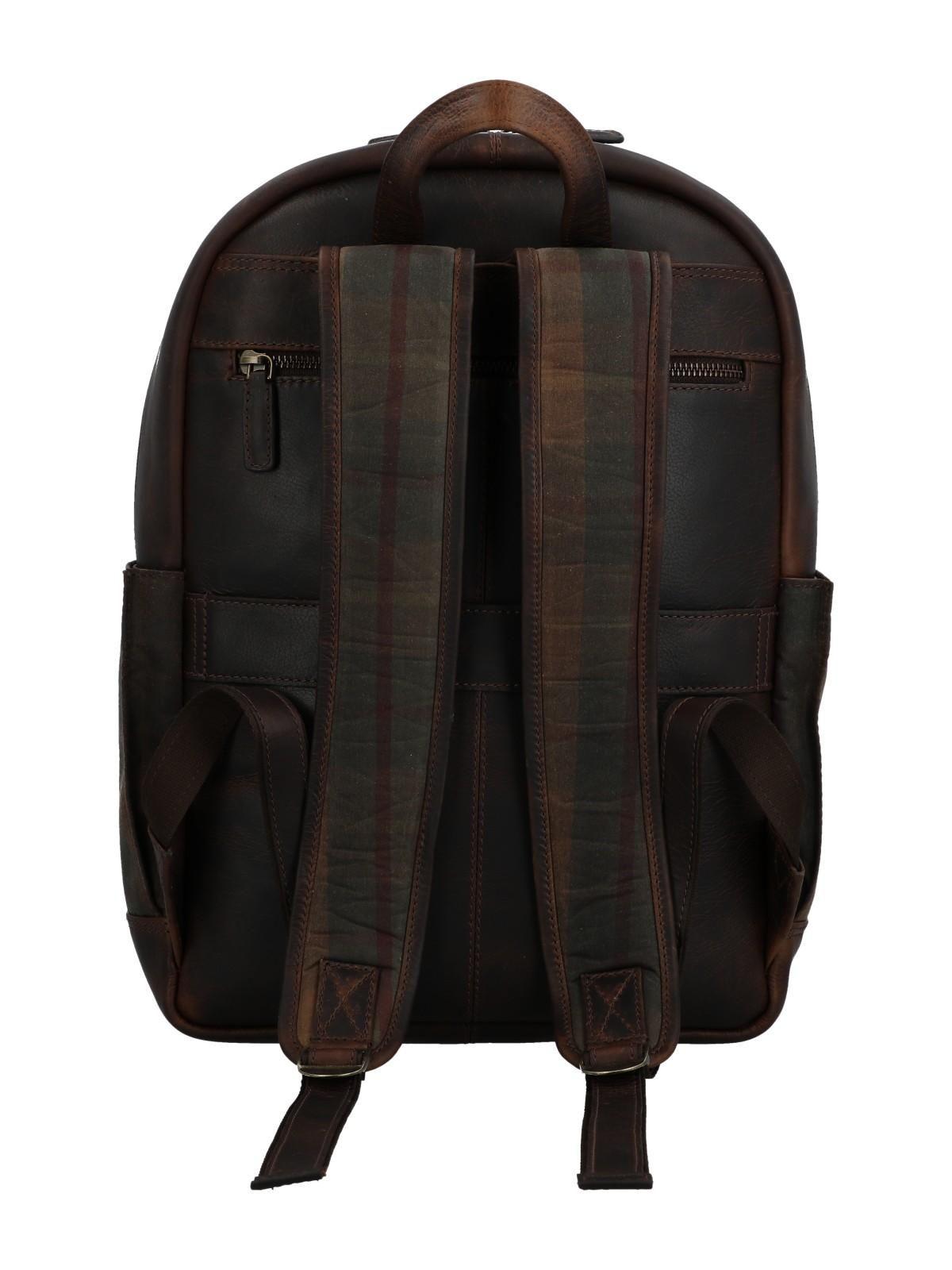 Mochila Canvas Unisex Uk Cardiff Back Café-2