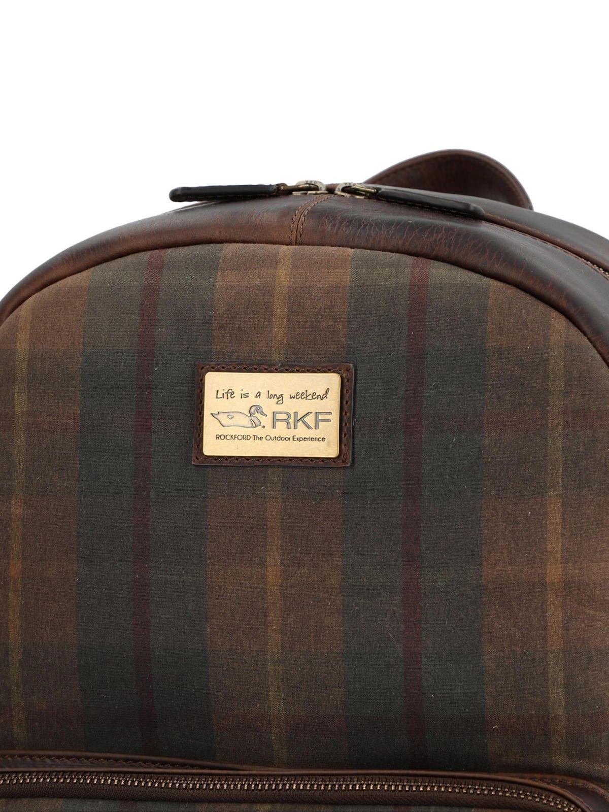 Mochila Canvas Unisex Uk Cardiff Back Café-4