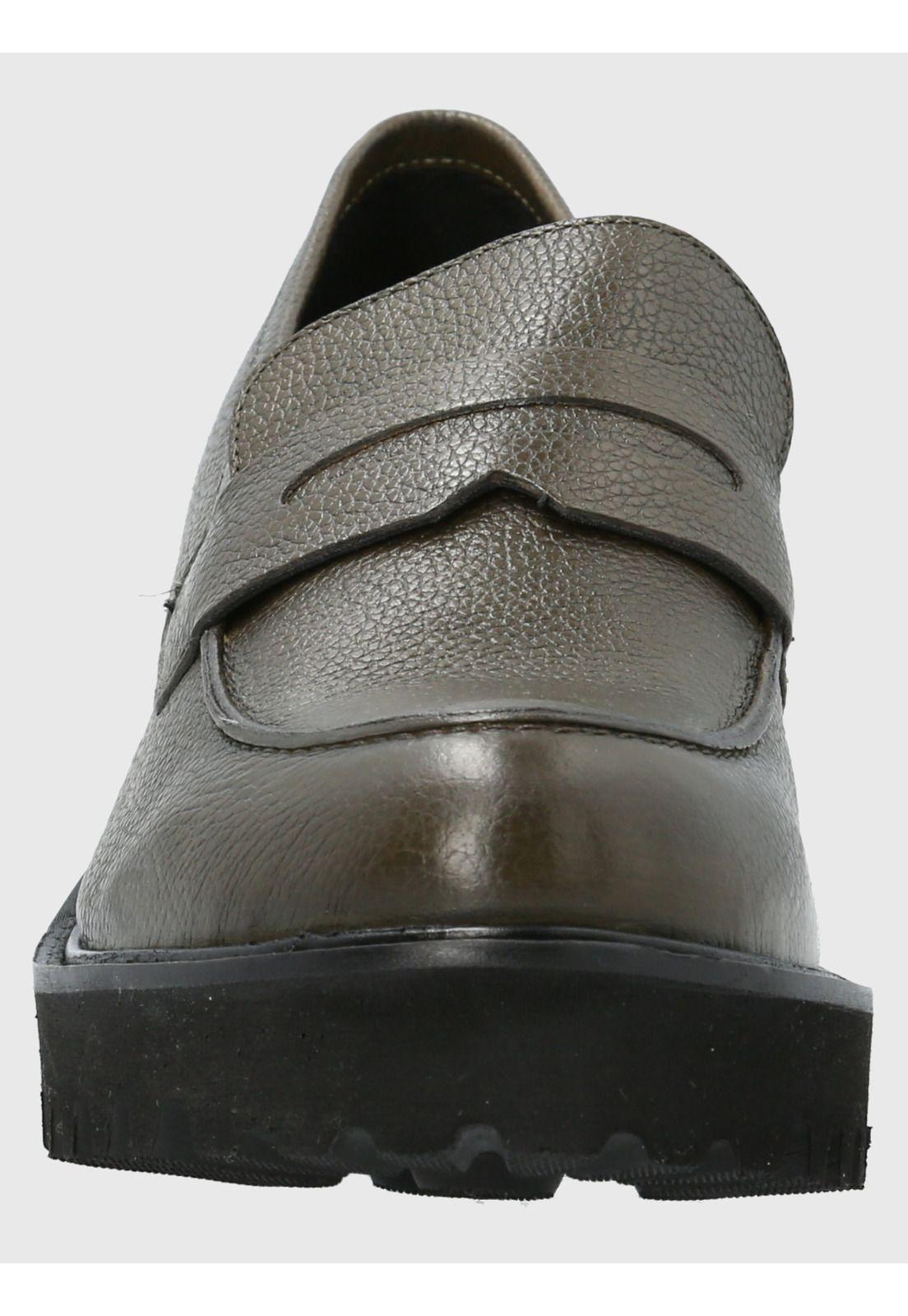 Mocasín Cuero Mujer Sophie Verde-3