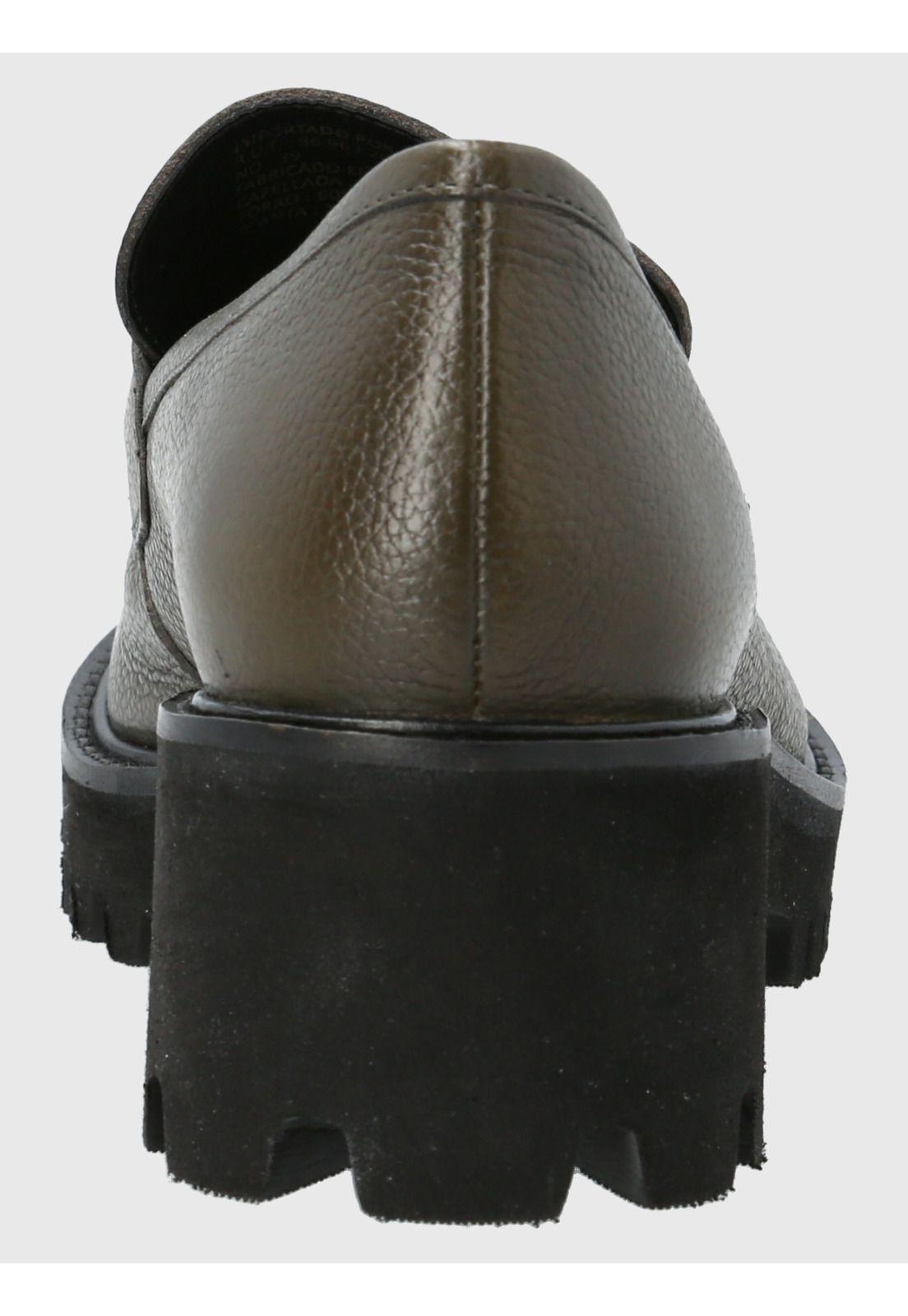 Mocasín Cuero Mujer Sophie Verde-6