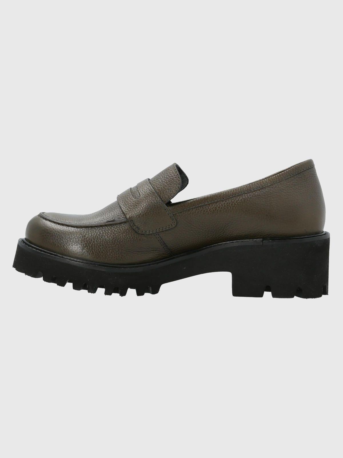 Mocasín Cuero Mujer Sophie Verde-4