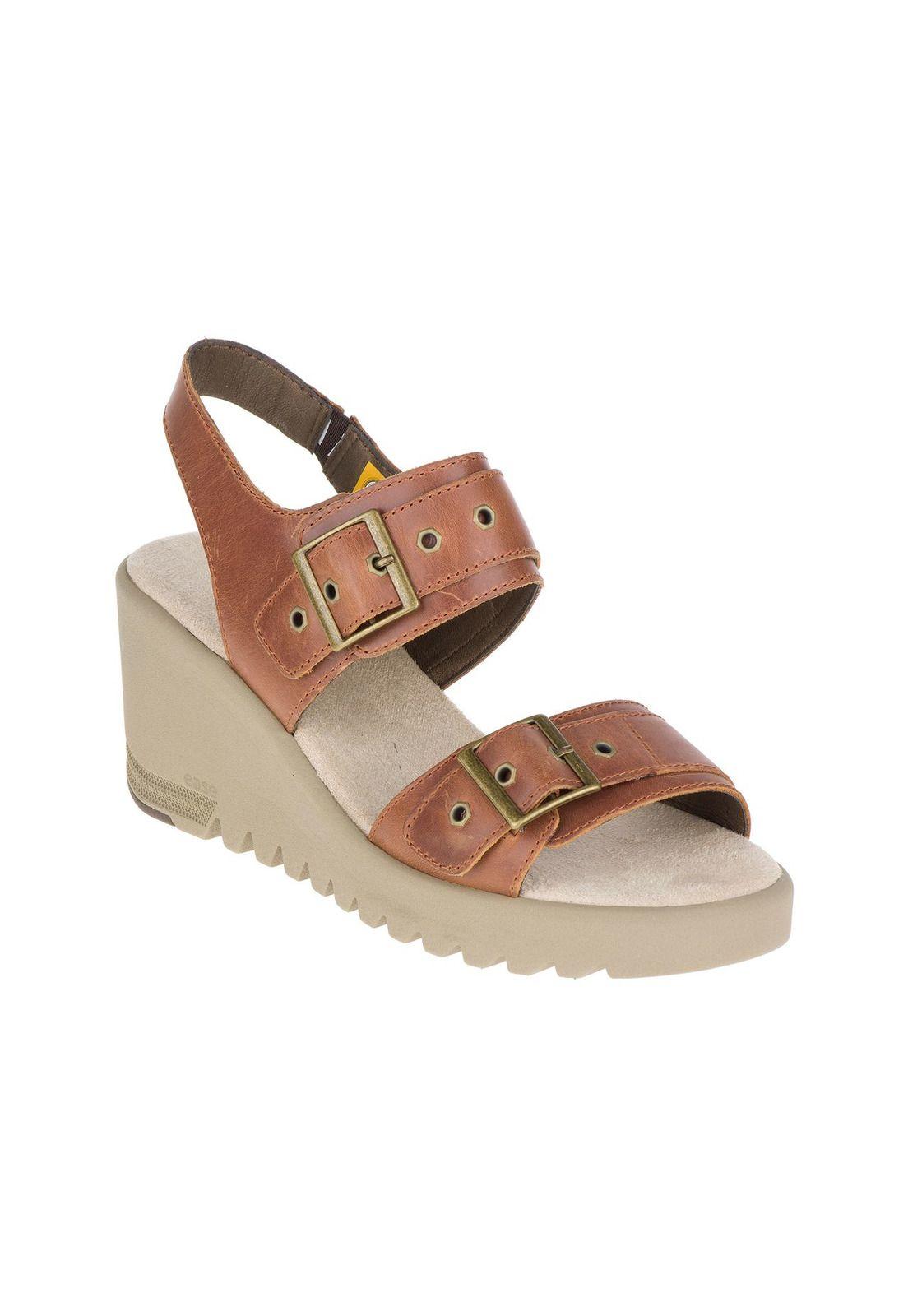 Sandalia Mujer Casual Billow Café-0