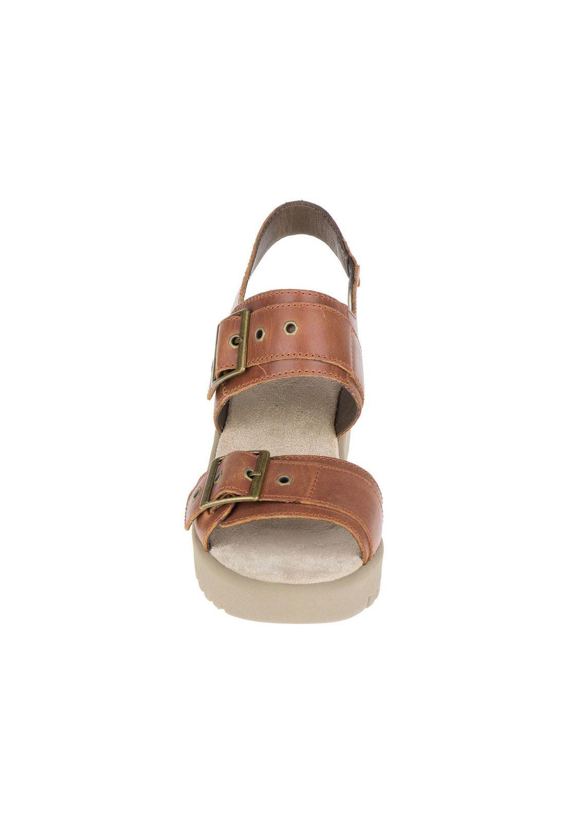 Sandalia Mujer Casual Billow Café-4