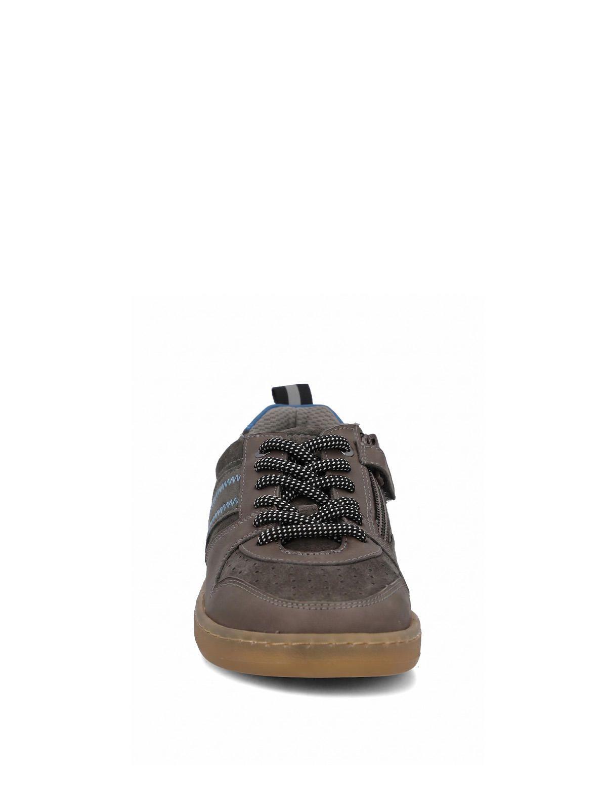 Zapatilla Cuero Niño Ocaso Gris-3