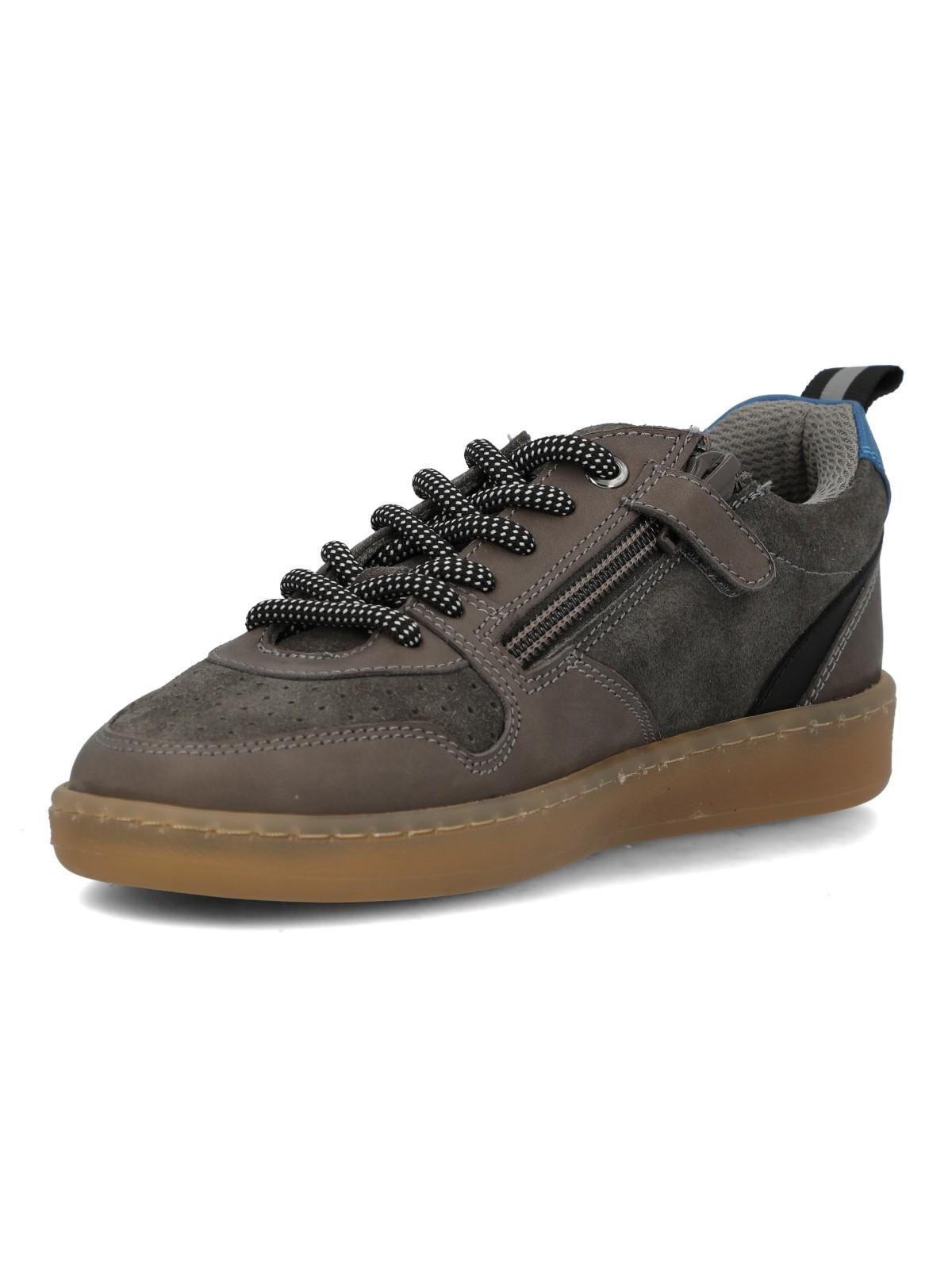 Zapatilla Cuero Niño Ocaso Gris-5
