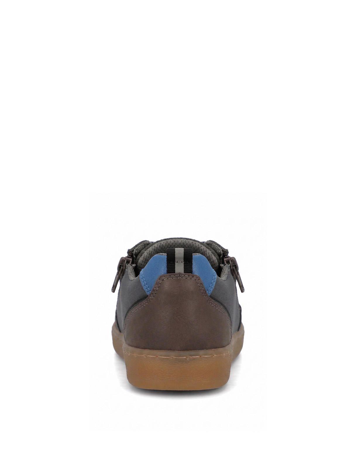 Zapatilla Cuero Niño Ocaso Gris-6