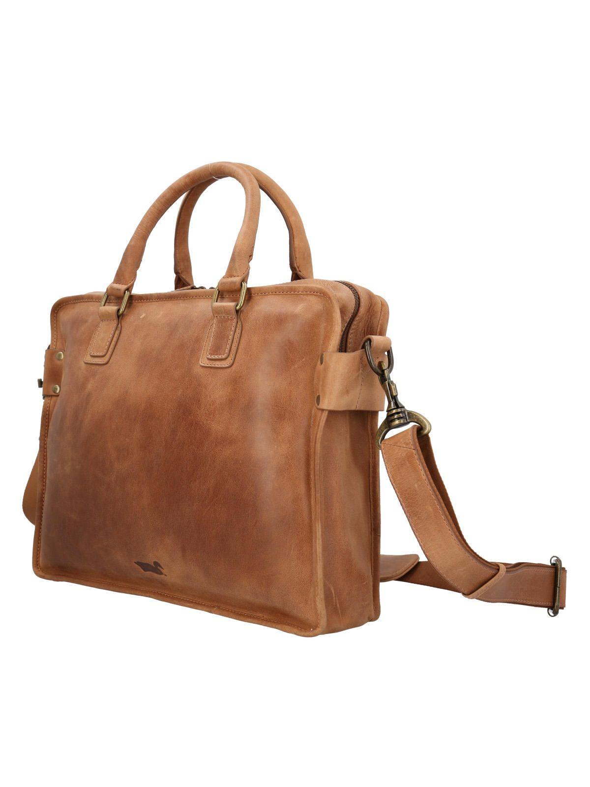 Maletin Cuero Hombre Fd Congo Bag Café-1