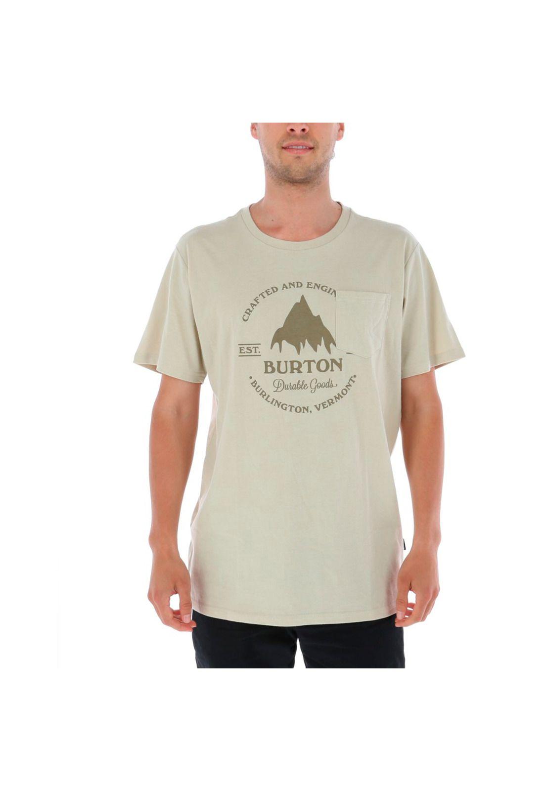 Polera M/C Hombre Gist Mill Café Claro Burton-0