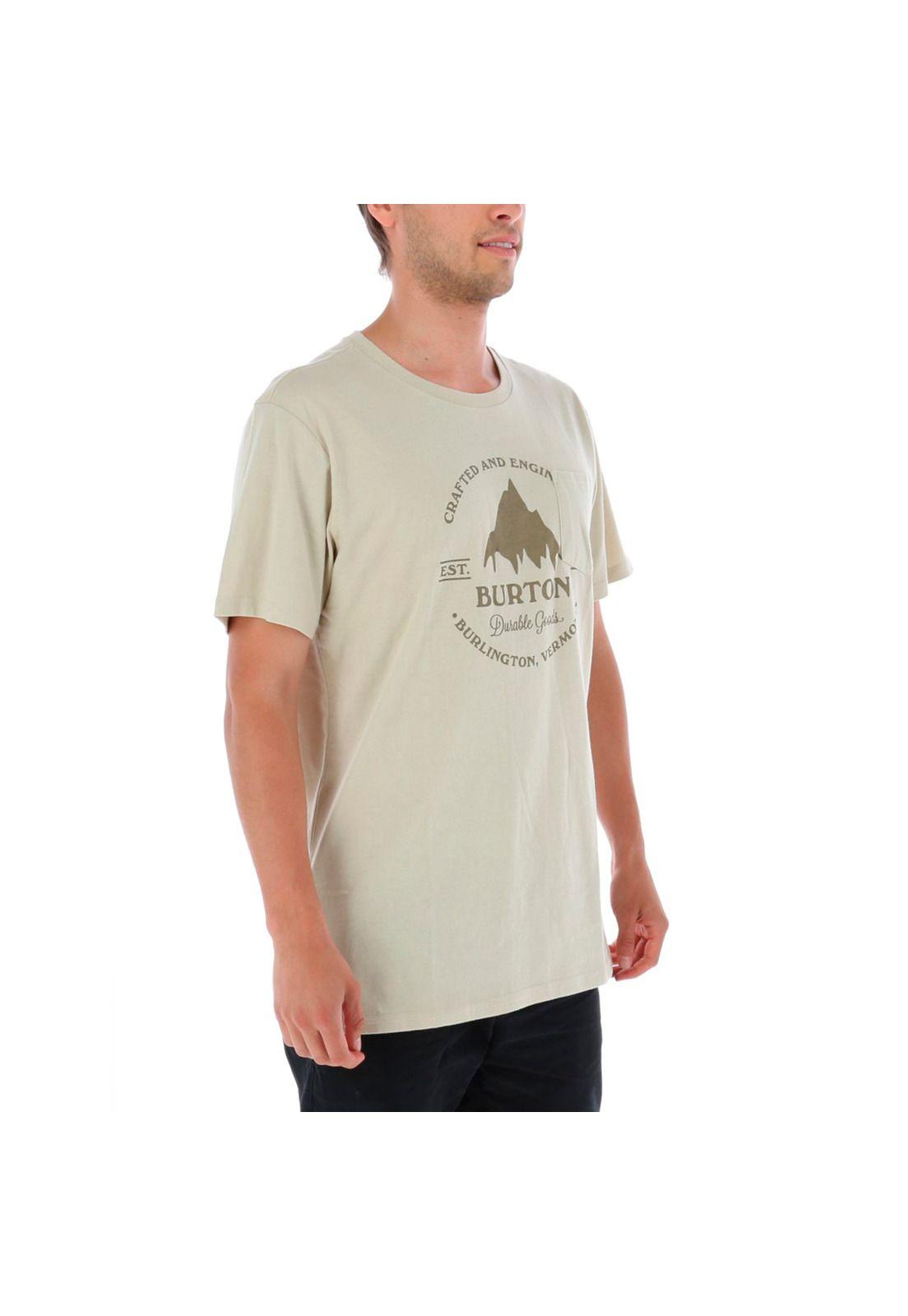 Polera M/C Hombre Gist Mill Café Claro Burton-2