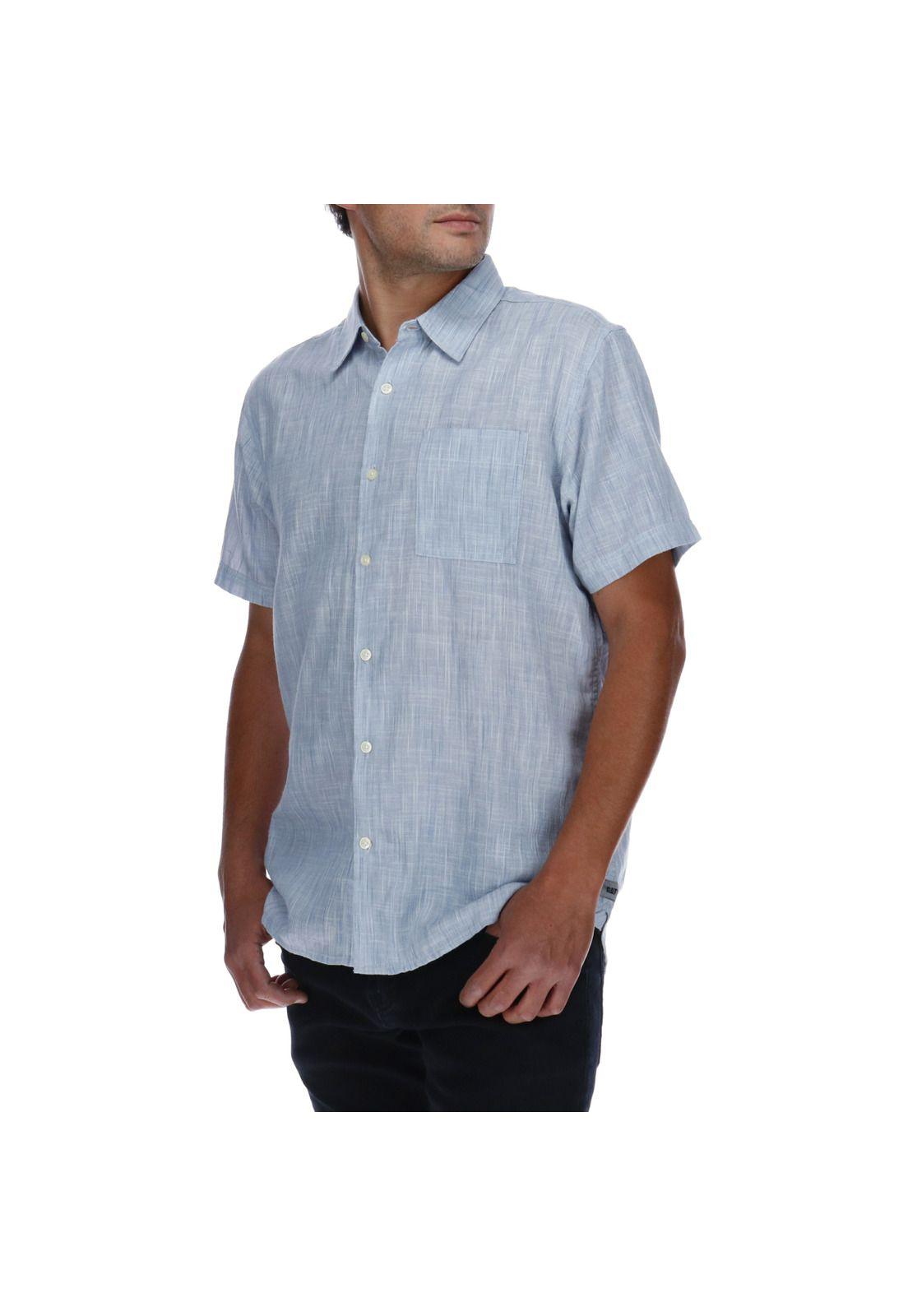 Camisa Hombre Origin Pocket Celeste-1