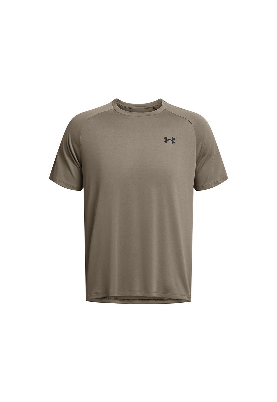 Polera manga corta tech 2.0 hombre CAFÉ-0