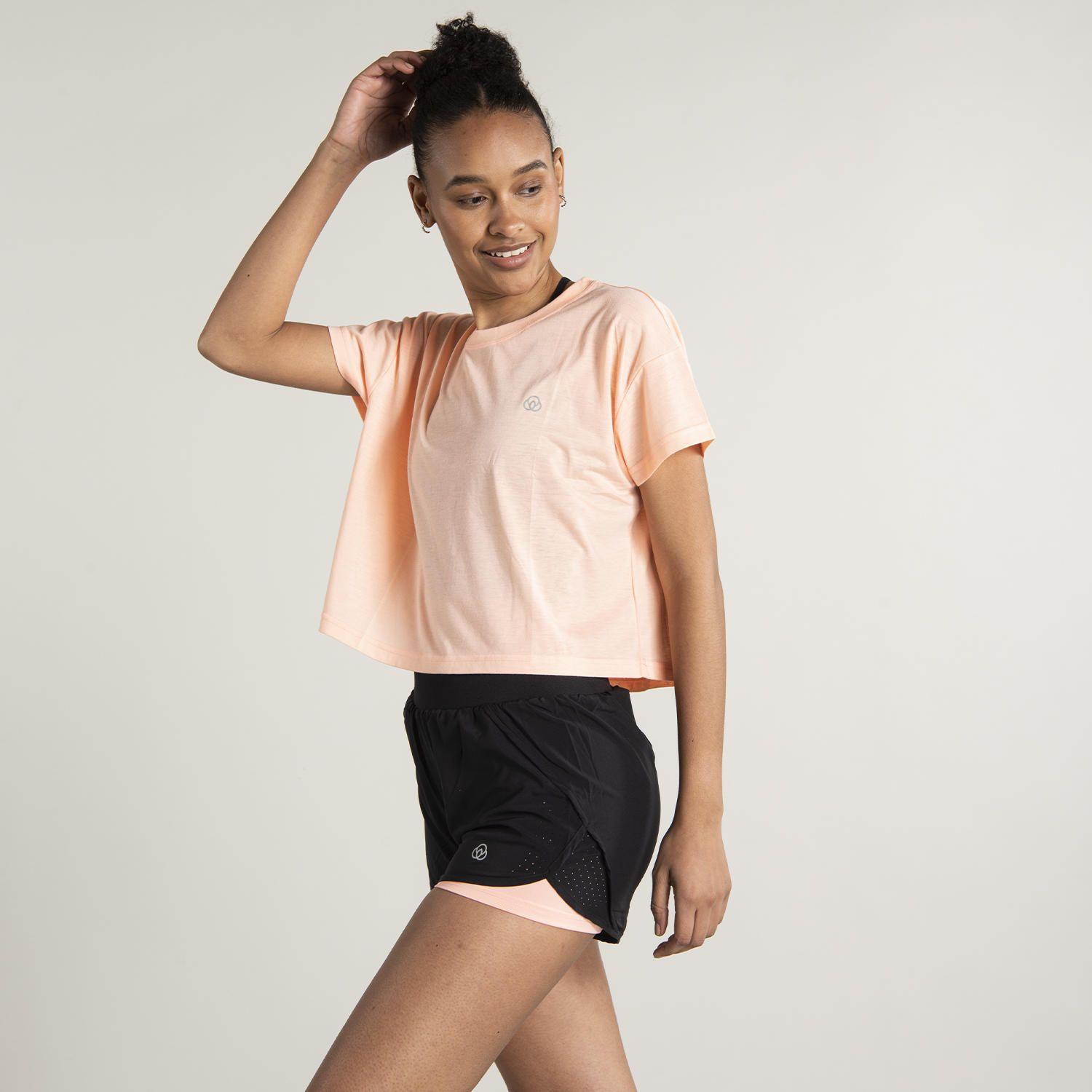 Polera Mujer Crew Neck T-Shirt Durazno-1