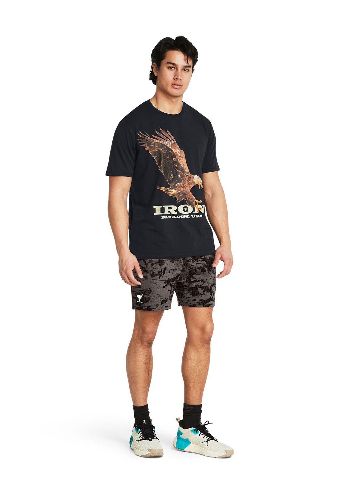 Shorts Project Rock Essential hombre Café-5