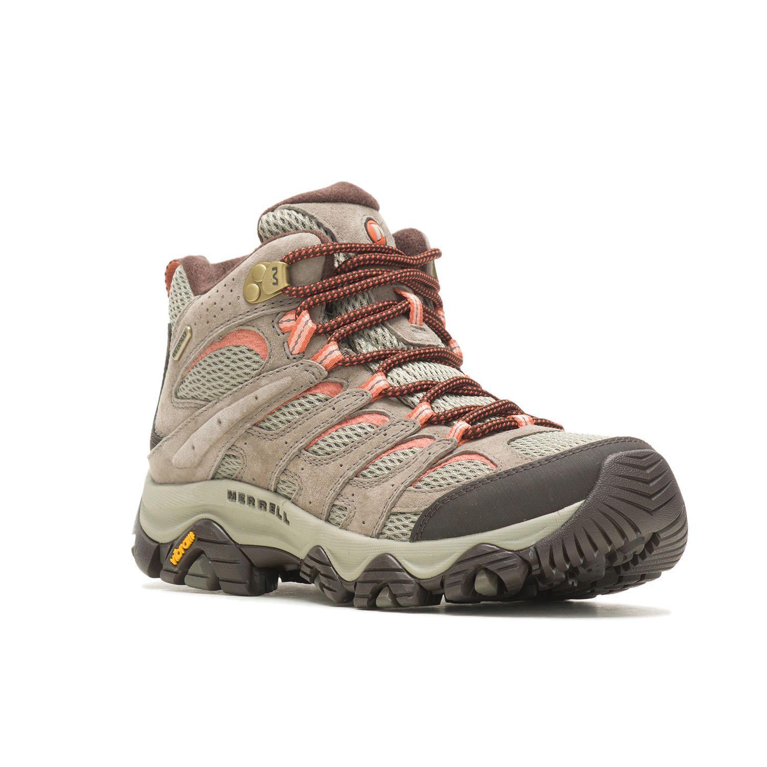 Botin Mujer Moab 3 Mid Waterproof Café Claro-3