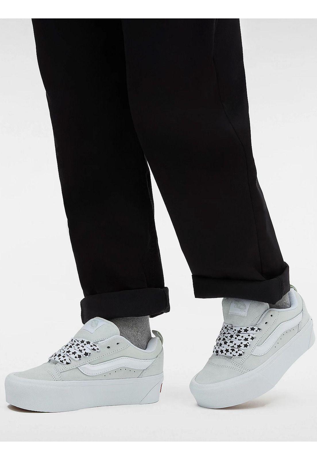 Zapatilla Urbana Mujer Knu Stack Gris Claro-3