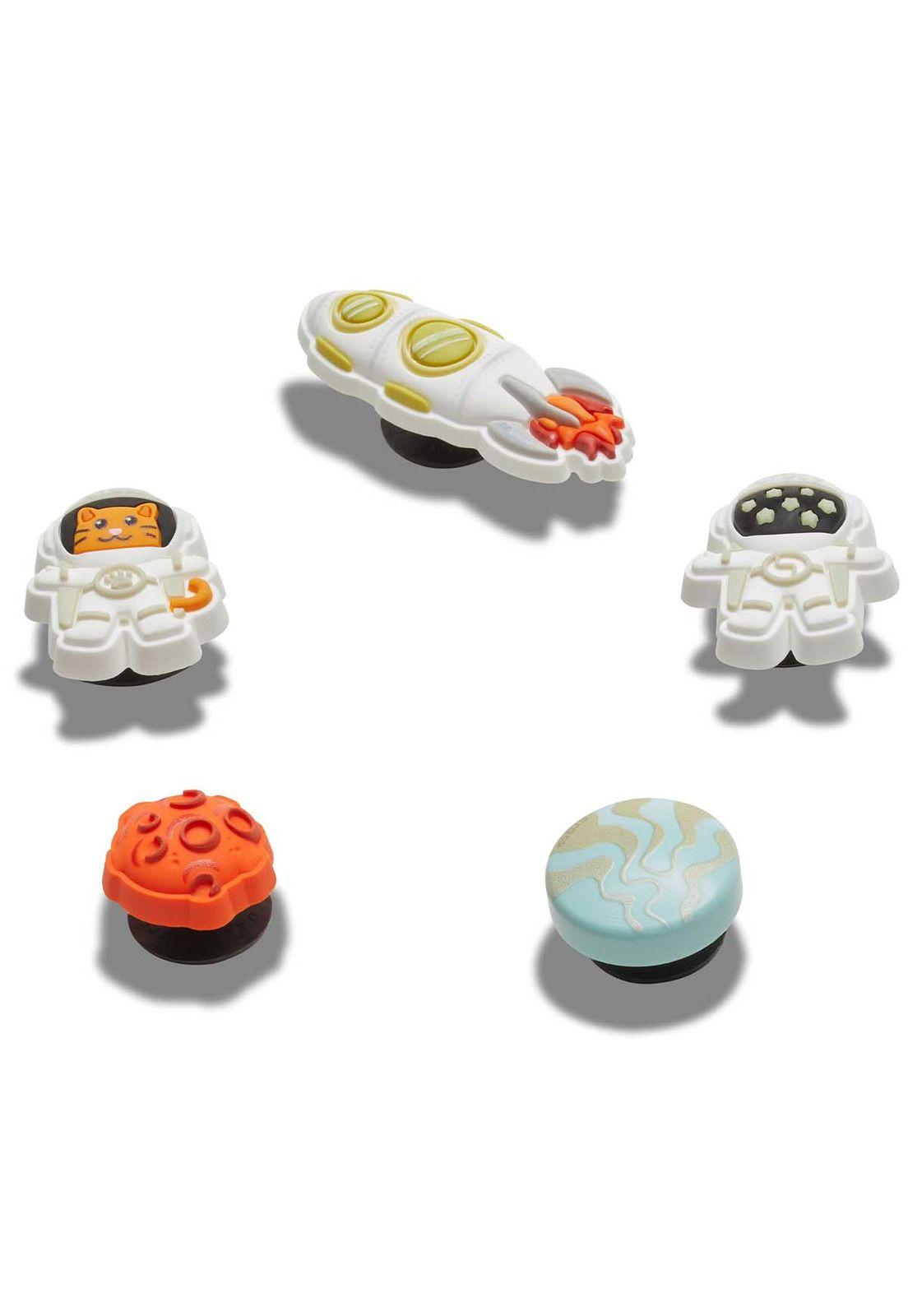 Jibbitz Crocs Astronauta Pack 5 Blanco-2