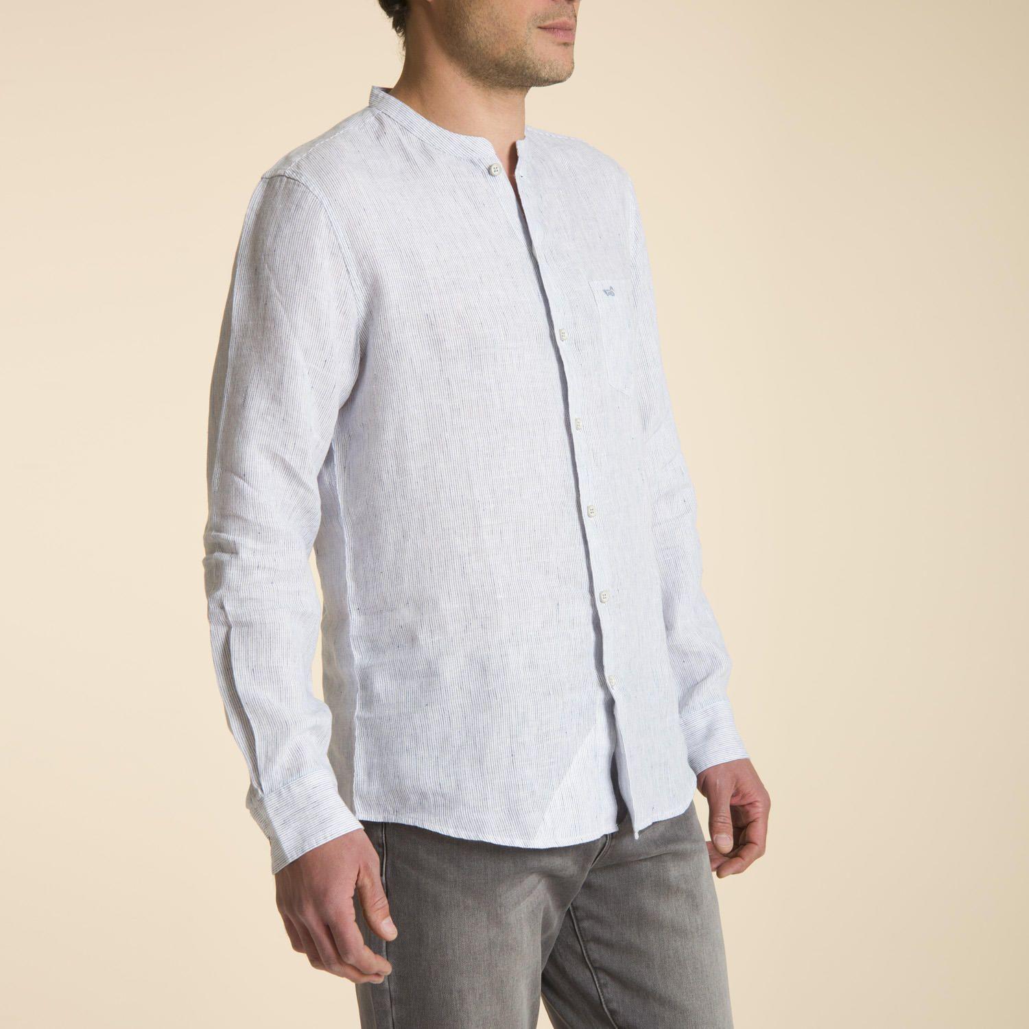 Camisa Stripe Mao Azul Rockford-1
