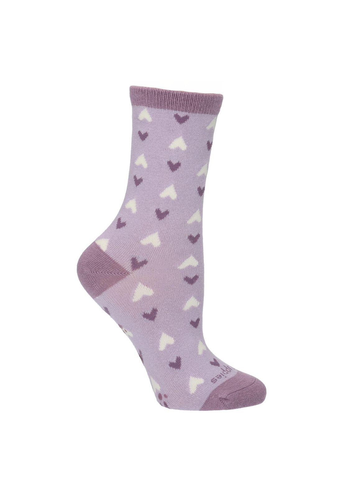 Calcetín Algodón Niña Hearty Morado-0