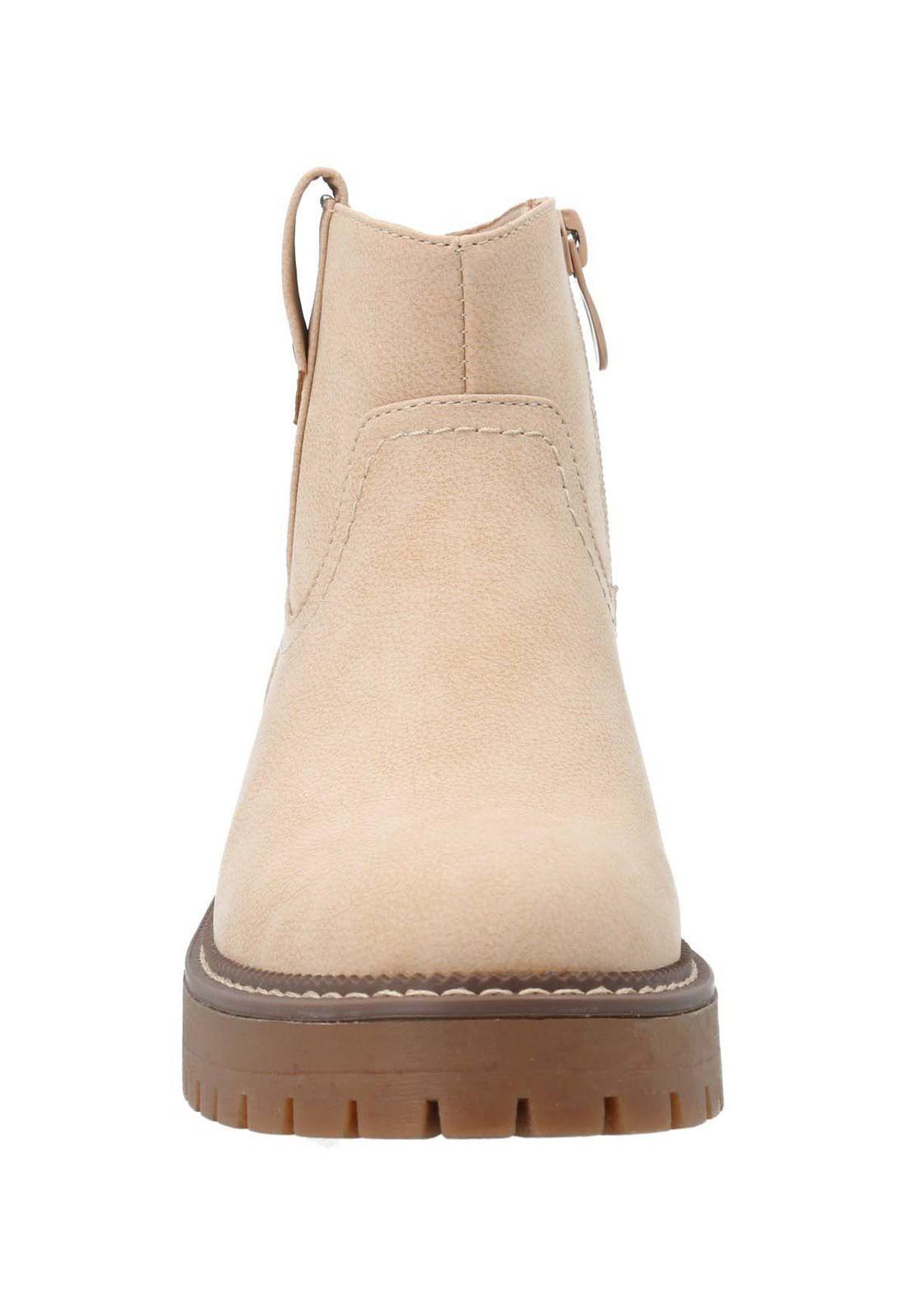 Botin Mujer Chaya Beige -3