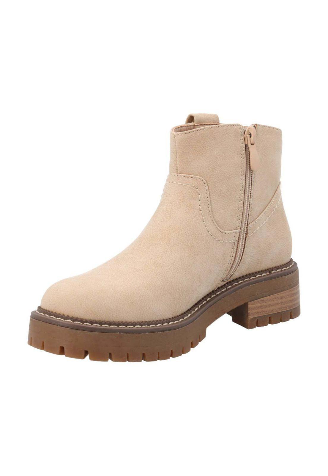 Botin Mujer Chaya Beige -4