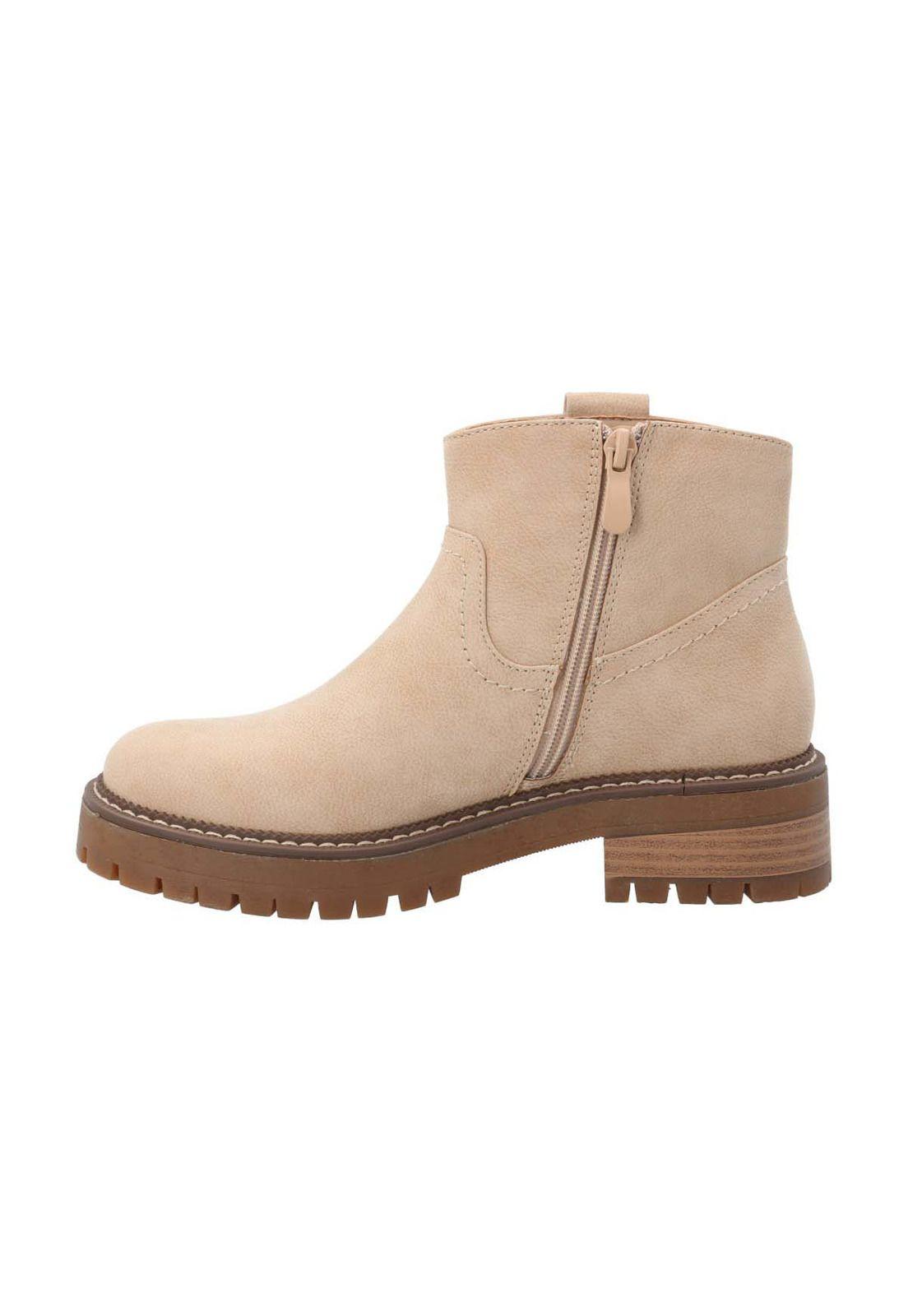 Botin Mujer Chaya Beige -5