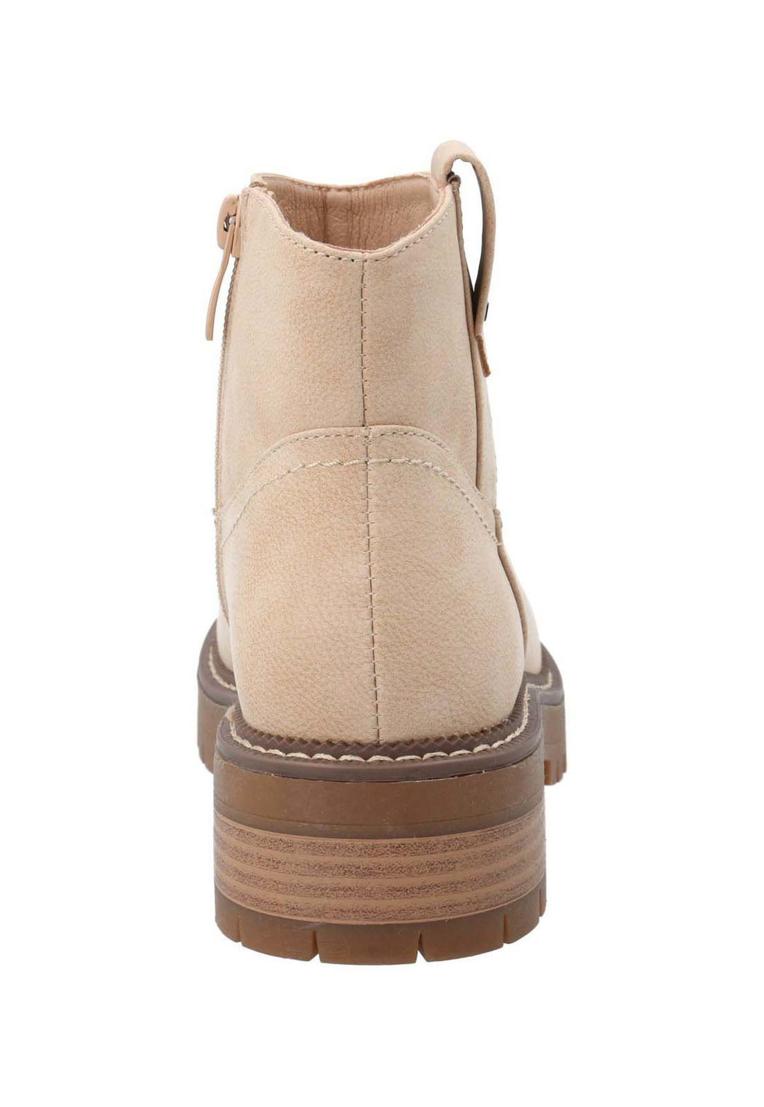 Botin Mujer Chaya Beige -6