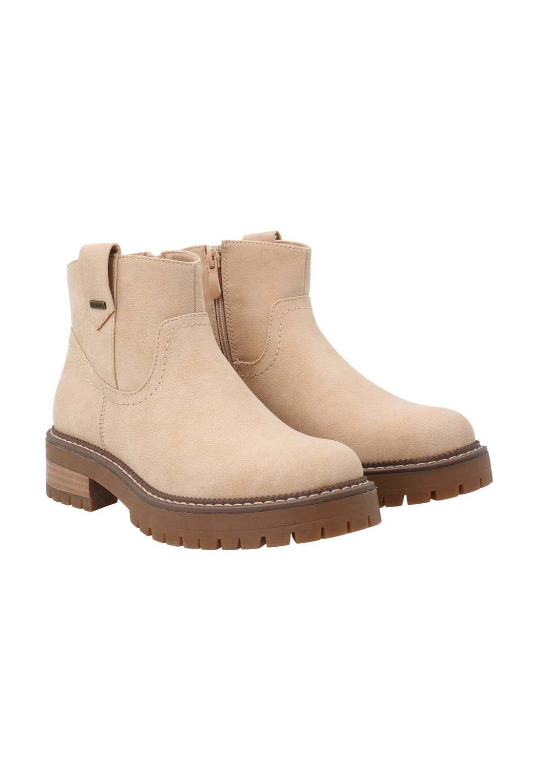 Botin Mujer Chaya Beige -8