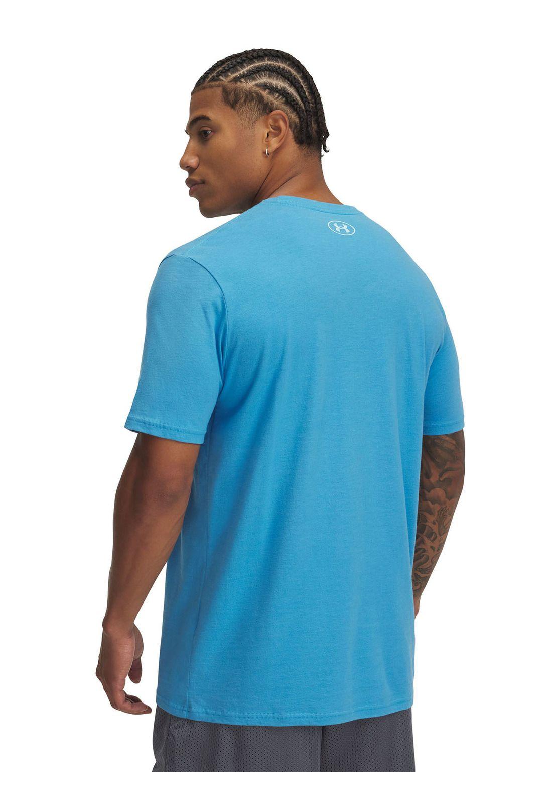 Polera Manga Corta Shaded Azul Hombre-1