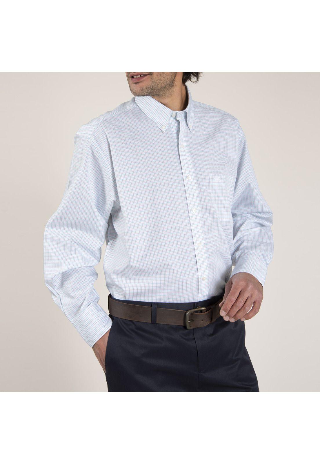 Camisa Algodón Libre de Arrugas Multicolor Hombre Rockford-2