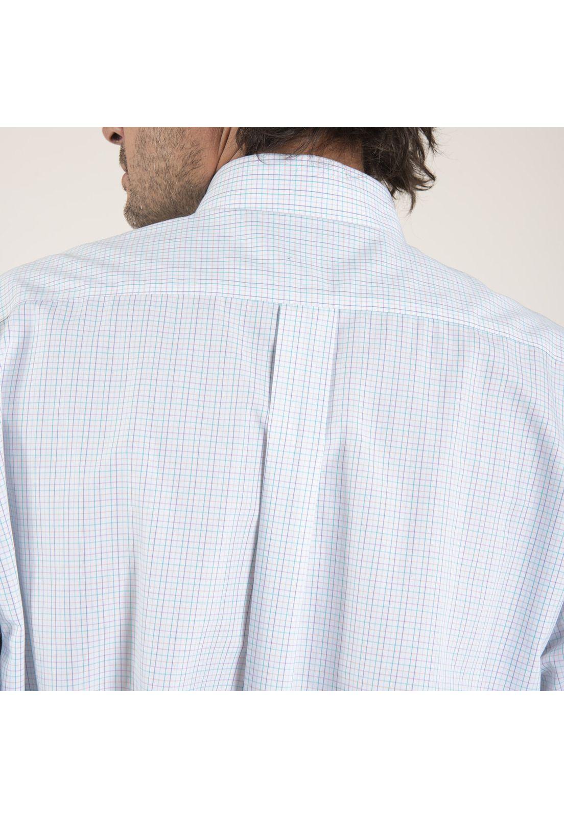 Camisa Algodón Libre de Arrugas Multicolor Hombre Rockford-4