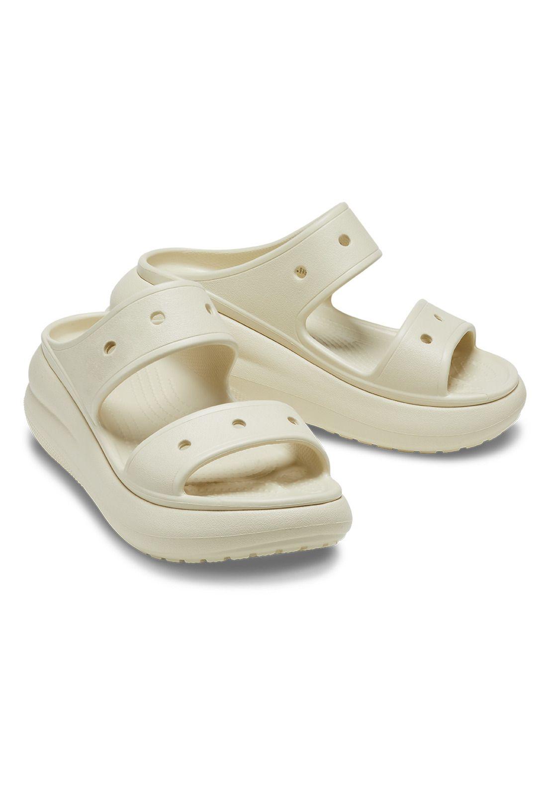 Sandalia Crocs Mujer Crush Sandal Beige-3