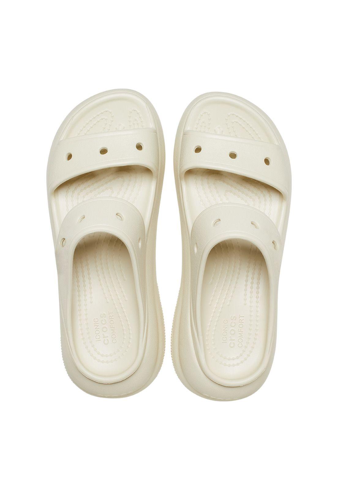 Sandalia Crocs Mujer Crush Sandal Beige-4