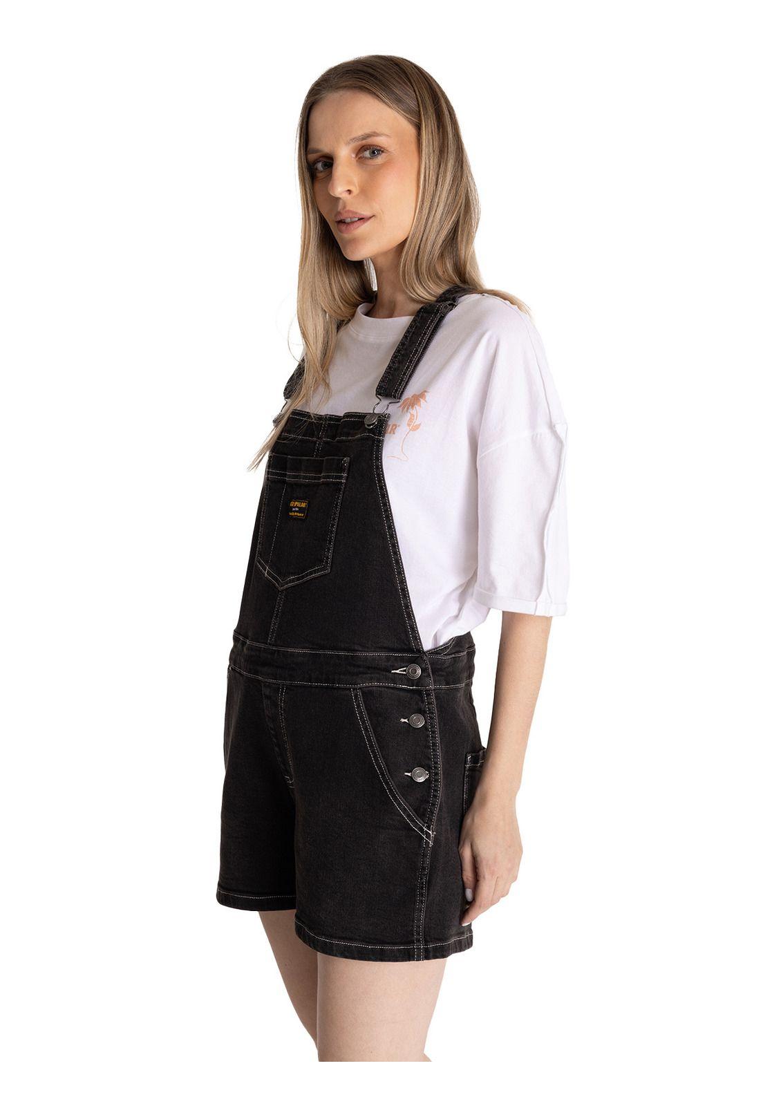 Jardinera Denim Mujer Heritage Negro-3