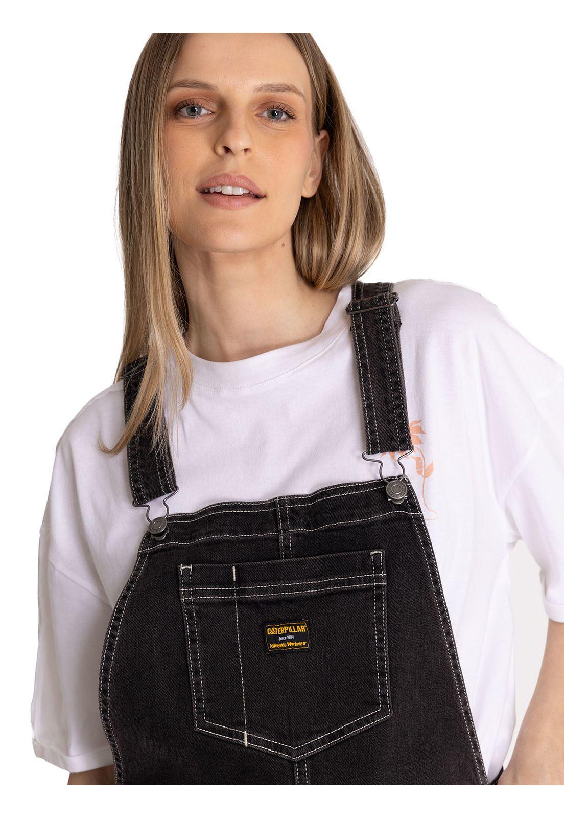Jardinera Denim Mujer Heritage Negro-5