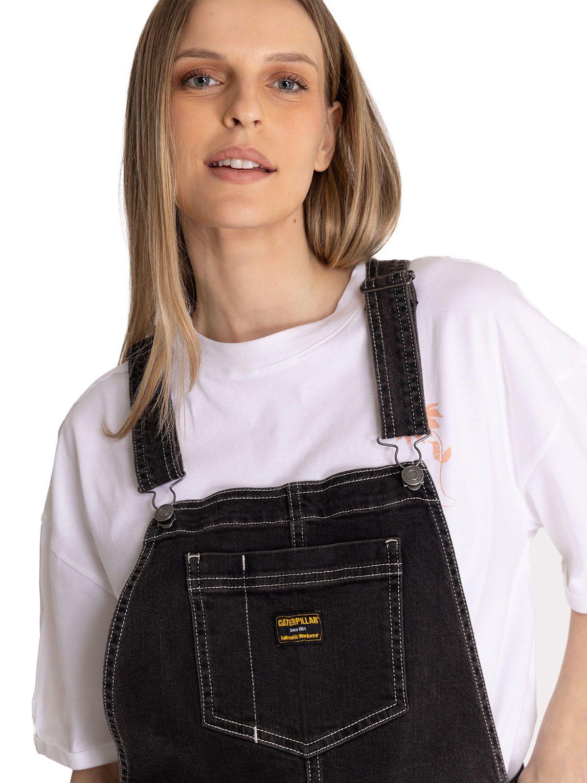 Jardinera Denim Mujer Heritage Negro-5