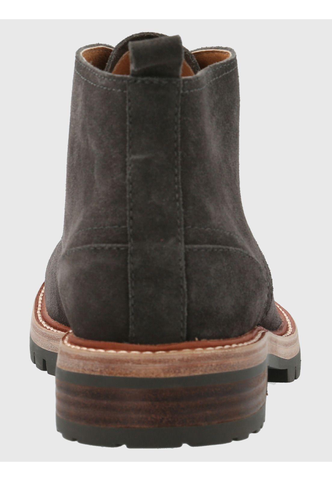 Botín Cuero Hombre Milvio Gris Oscuro-6