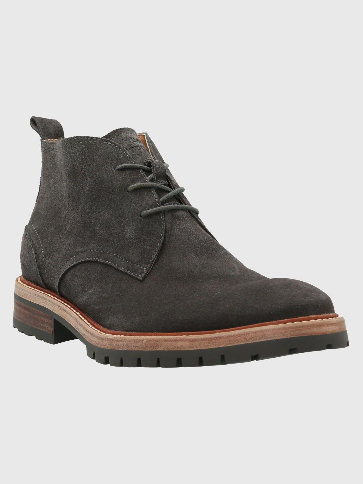 Botín Cuero Hombre Milvio Gris Oscuro-0