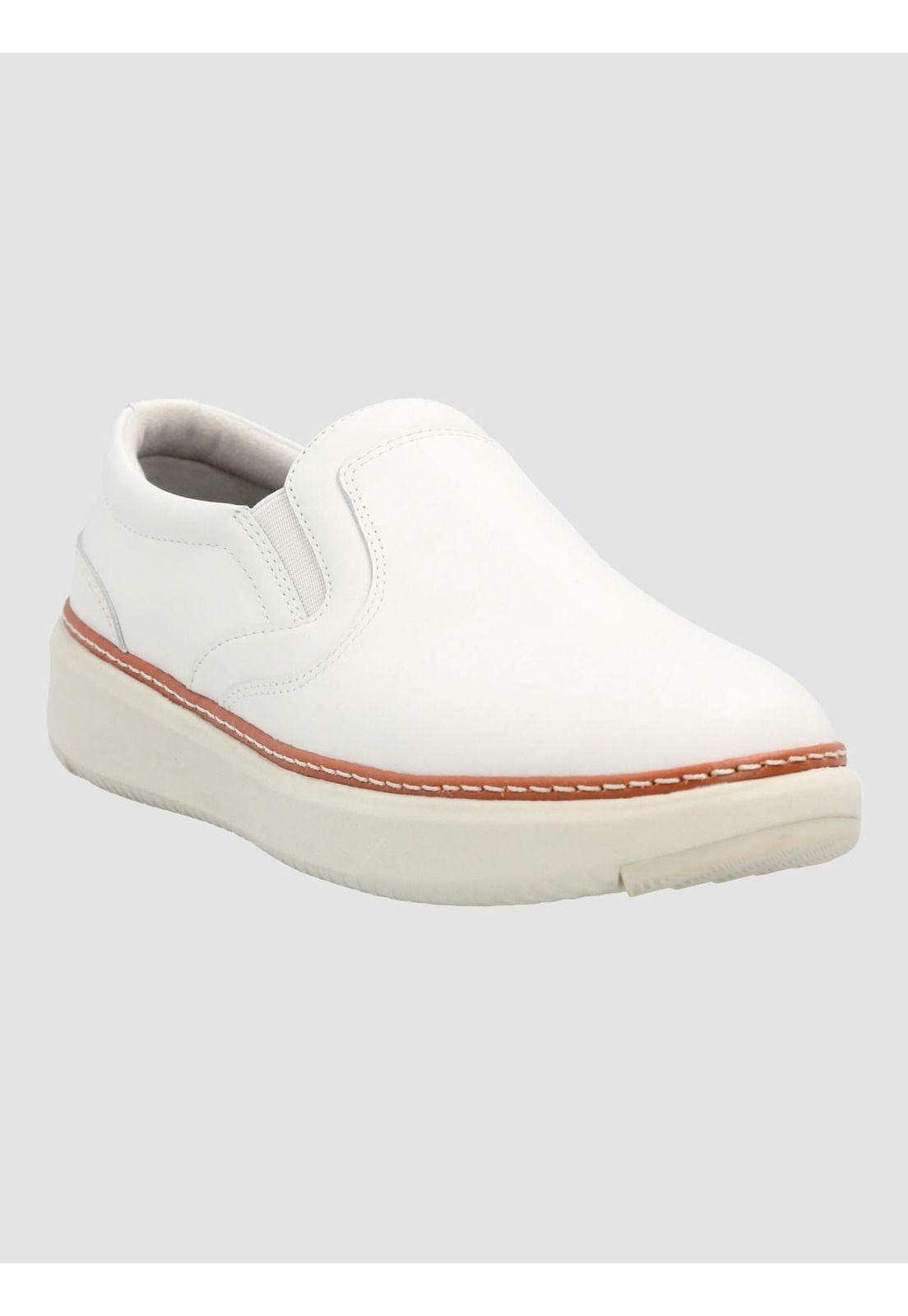 Zapato Mujer Slip On Cuero Lite G Blanco-0