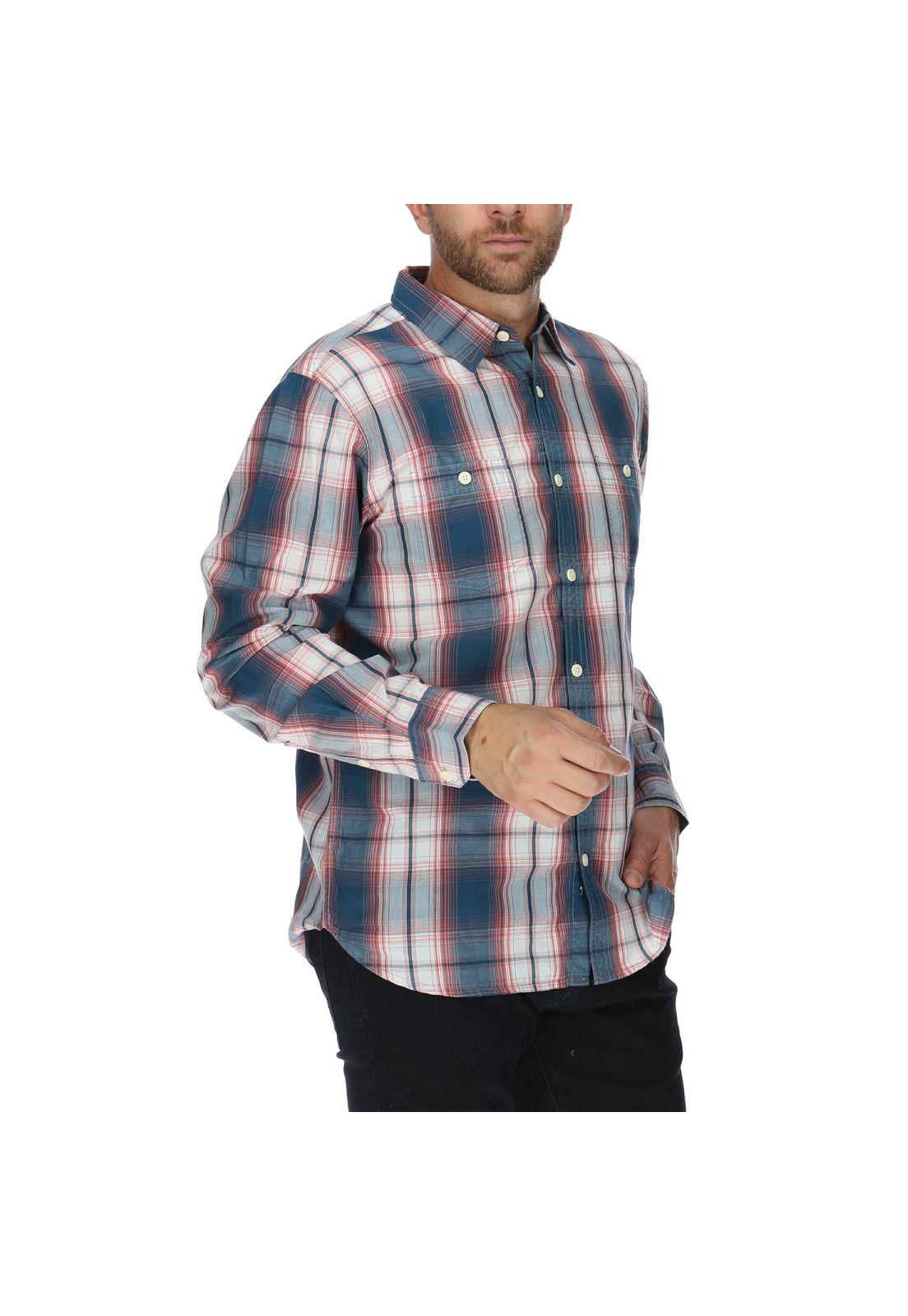 Camisa Ml Hombre Foundation L/S Western Shirt Algodón Multicolor-3