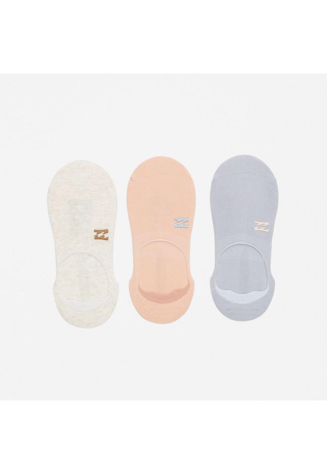 Pack 3 Calcetines Mujer Core No Show Celeste-0