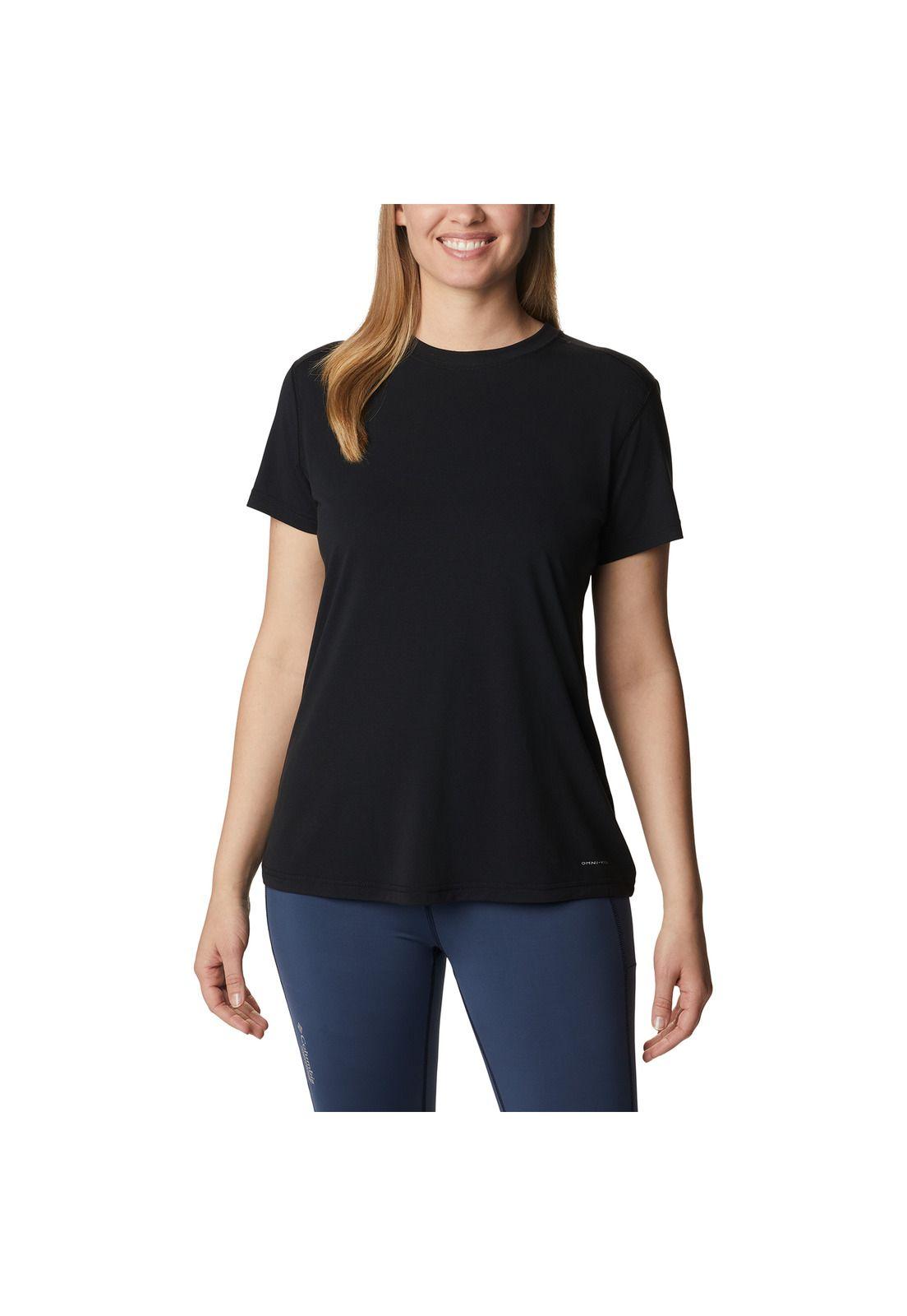 Polera M/C Endless Trail Runnin Negro Mujer-0